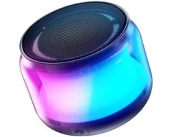 TENZHVXI - Mini Speaker - Bluetooth Speaker Voor Kinderen - Met Lichtjes/Draadloos Stereo - Voor Thuis, Reizen En Feesten Black