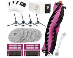 20-delige vervangende accessoirekit Geschikt voor de Eureka J15 Pro Ultra robotstofzuiger Geschikt voor 1 hoofdborstel, 4 zijborstels, 6...