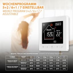 Slimme WiFi Kamerthermostaat voor Elektrische Vloerverwarming en App Bediening — thumbnail 3