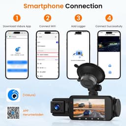 Hoogwaardige 4K Dashcam voor Auto en Vrachtwagen - Scherpe Video-opnames — thumbnail 3