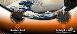 Olivivo® Muismat Grote Golf- Gaming Mousepad XXL - Onderlegger - Grote Muismat - 90x40 CM - Bureaulegger - Toetsenbord - Anti Slip - Waterproof - Desktop mat — thumbnail 3