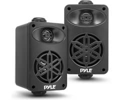 Pyle Luidsprekerset- 200 Watt Waterdichte Speaker (Wand/Plafond) – 2-weg – 16,5 cm Speakers – Zwart (Set van 2)
