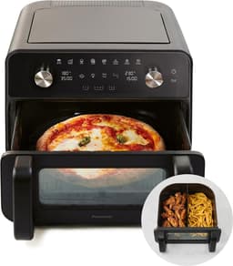 Luchtfriteuse XL - Crispy Friteuse - Gezond Koken - Dubbele Zone Flex - 96 Liter - Zwart — thumbnail 1