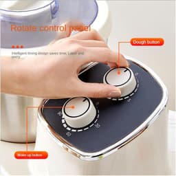 Spiraalmixer - Deegkneder Mixer - Snel Deeg Maken - 1500W Krachtige Motor - 35L Kom - Zilver — thumbnail 3
