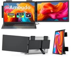De Warenloods - Draagbare laptop monitor 14inch - Monitoren - Laptopmonitor - Uitbreiding Dubbel scherm voor laptop