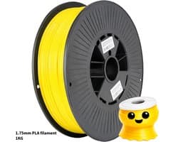 Geel PLA+ 3D Printer Filament 1.75 mm - Hoge Kwaliteit en Duurzaam - Compatibel met Creality, Bambu Lab, Esun en Andere 3D Printers - Perfect voor 3D Printen van Prototypes, Modellen en Accessoires - voor Professioneel en Thuisgebruik
