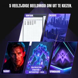 REN® Gaming Monitor 240hz - Gaming Monitor - Zwart - ‎‎62x 37x 9cm; 5 kg — thumbnail 3