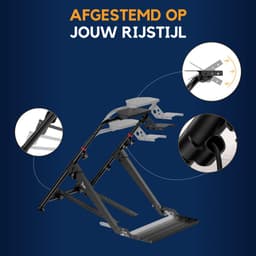 Ranqer Wheel Stand Pro - racestuur standaard - race cockpit - Inklapbaar - Verstelbaar - Geschikt voor: Logitech, Thrustmaster, Fanatec — thumbnail 2