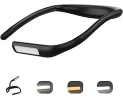 RONN® Neklamp - Leeslamp - Nachtlampje - Lichtgewicht - Zwart- ‎4cm x 13cm x 20cm