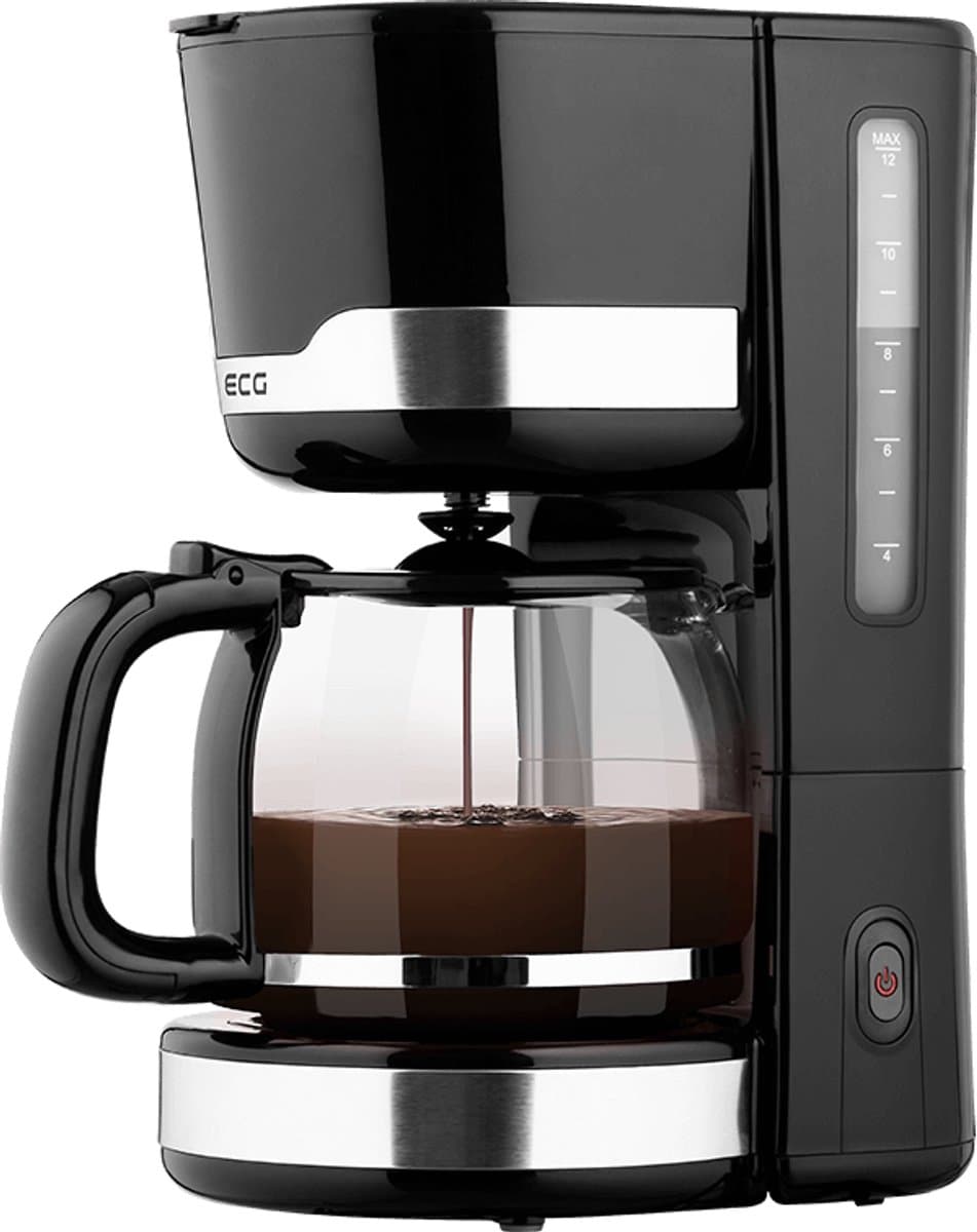ECG KP 2115 Black - Koffiezetapparaat - 12 kopjes - 1,5 l - Zwart — afbeelding 1