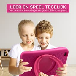 Relave Kindertablet 8 Inch - Kindertablet vanaf 3 Jaar – 3000mAh batterij – 32 GB geheugen – 2Gb RAM – Ouderlijk Toezicht – NL apps – Incl. Beschermhoes – Roze — thumbnail 2