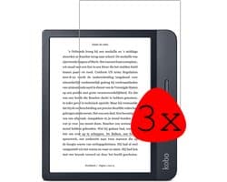 Screenprotector - 3 Stuks Geschikt voor Kobo Libra H2O - Extra Sterk - Beschermglas - Gehard Glas - Tempered Glass - Screen Protector