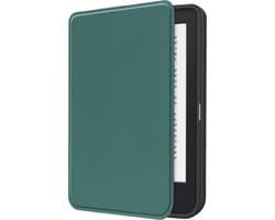 Hoes Geschikt voor Kobo Clara 2E - E-reader Hoesje Bescherm Hoesje Case Sleep Cover - Hoes Geschikt voor Kobo Clara 2E Hoesje - Donkergroen