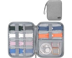 By Qubix - Organizer smartwatch bandjes & accessoires - Large - Grijs