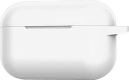 Hoesje - Geschikt voor Apple AirPods Pro 2 - Siliconen Hoes met Clip - Silicone Case Cover - Wit — thumbnail 5