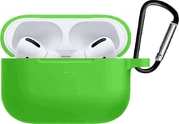 Case - Geschikt voor Apple AirPods Pro 2 - Siliconen Hoes met Clip - Silicone Hoesje Cover - Groen — thumbnail 3
