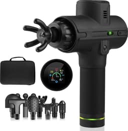 MUSCLE&FIT massage gun - 9 massage standen - met travelcase — thumbnail 1
