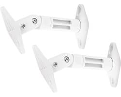Muurbeugel speaker - Audizio HTS20W - Kantel- en draaibaar - Universeel - Wit