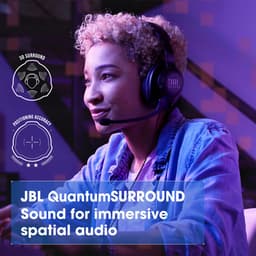 JBL Quantum 300 - Gaming Headset USB & 3.5 mm - JBL Quantum Surround via Quantum Engine - Over-ear met Afneembare Microfoon - PC, PlayStation & Xbox - Zwart — thumbnail 3