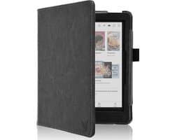 Hoesje geschikt voor Kobo Clara Colour / BW - Book Case Premium Sleep Cover Kunstleer Hoes met Auto/Wake Functie - Zwart