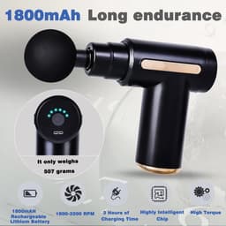 Massage gun - Massage apparaat - Professioneel - Massagegun - Must have voor iedereen! — thumbnail 5