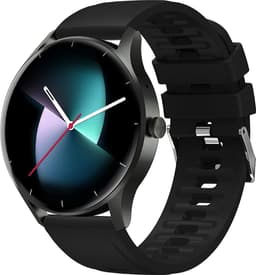 Kiraal Fit 10 - Smartwatch dames - Smartwatch Heren - Belfunctie - Stappenteller - Full Screen - Fitness Tracker - Activity Tracker - Smartwatch Android & IOS - Zwart — thumbnail 1