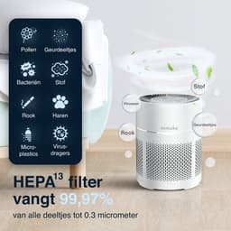Samako Airflow - Luchtreiniger - Hepa 13 pro filter - Hooikoorts, huisdier allergieën, huisstofmijt - Luchtkwaliteitsindicator - Air purifier- Nederlandse app - Slaapstand — thumbnail 3