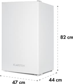 Klarstein Spitzbergen – Koelkast, energie-efficiëntieklasse E, vriesvak, ZestfulART-design: beschrijfbare deur inclusief marker, 2 deurvakken, wit, 90 liter — thumbnail 3