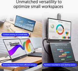 ASUS ZenScreen OLED MQ16AHE - Portable USB-C Monitor - 360° Kickstand - 15.6 inch — thumbnail 13
