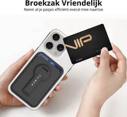 Caimco SafeCard Magsafe - Inclusief magnetische ring - Magnetische Kaarthouder - Magnetische Wallet Card Holder - Pasjeshouder - Reizen Gadget - Geschikt Voor iPhone, Anrdoid en alle andere soorten Smartphones — thumbnail 3