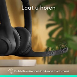 LOGITECH Zone 300 981-001407 On-ear Draadloze headset Met Noise-cancelling Zwart — thumbnail 4
