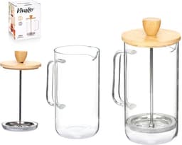 Theepot Vivalto SW8132 600ML Natuurlijk Bamboe Borosilicaatglas 600 ml — thumbnail 5
