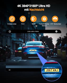 Dual Dashcam - Dashcam Voor en Achter - Auto Camera Dashcam - Dashcam Auto - Dual Dashcam voor Auto — thumbnail 3