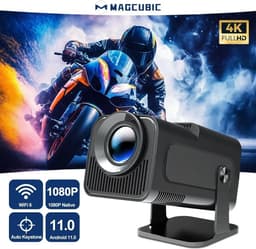 MagCubic HY320 - 2024 model - WiFi 6 mini beamer- Ultieme draagbare beamer - 390 ANSI 1080p native resolutie - Bt 5.0 — thumbnail 2