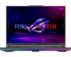 ASUS ROG Strix G16 G614JIR-N4139W Intel® Core™ i9 i9-14900HX Laptop 40,6 cm (16") WQXGA 16 GB DDR5-SDRAM 2 TB SSD NVIDIA GeForce RTX 4070 Wi-Fi 6E (802.11ax) Windows 11 Home Nederlands Zwart, Grijs