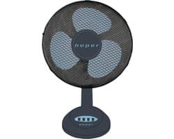 Beper P206VEN240 - Tafelventilator - Mini Ventilator - Bureau Ventilator - Draagbare Ventilator - Stille Ventilator Tafelventilator Ø 40 cm - Ventilator - Zwart