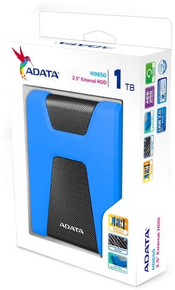 ADATA DashDrive Durable HD650 - Externe harde schijf - 1 TB BLAUW — thumbnail 2