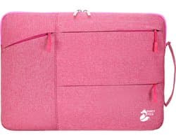 Grey Fox Laptophoes 13 inch - Laptop Sleeve - Waterdicht - Macbook / IPad / Thinkpad - Sleeve met Dubbele Ritssluiting - Roze