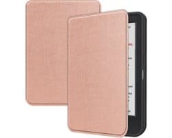 Hoes Geschikt voor Kobo Clara Colour - E-reader Hoesje Bescherm Hoesje Case Sleep Cover - Hoes Geschikt voor Kobo Clara Colour Hoesje - Rosé Goud