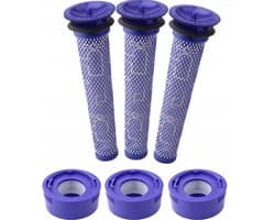 3 X Vervangende filter Geschikt voor stofzuiger Dyson V8, V7, vervanging voor het filter DY-967478-01 + DY-965661-01. Een vervanging die net zo goed is als het origineel.