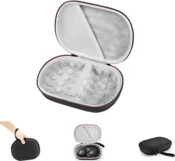 Harde koffer Geschikt voor Bose QuietComfort 35 (serie II), QC35, QC25, QC15 draadloze hoofdtelefoonaccessoires. Reistas voor opbergruimte - Zwart — thumbnail 1