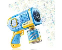 BOTC Bellenblaas pistool - Bellenblazer met vloeistof - Bubble gun - Inclusief 1*90ml Bellenblaas navulling - Voor kinderen - Speelgoed - Blauw