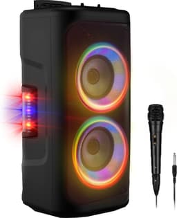 Denver Bluetooth Speaker Party Box - Discolichten - Partybox - Incl. Microfoon - Micro SD / USB / AUX - TSP353 — thumbnail 1