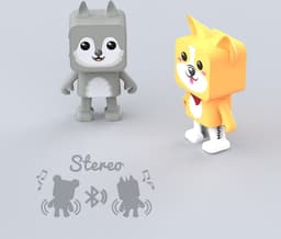 Mobility on Board Dancing Animal Wolf Draadloze stereoluidspreker Grijs 3 W — thumbnail 4