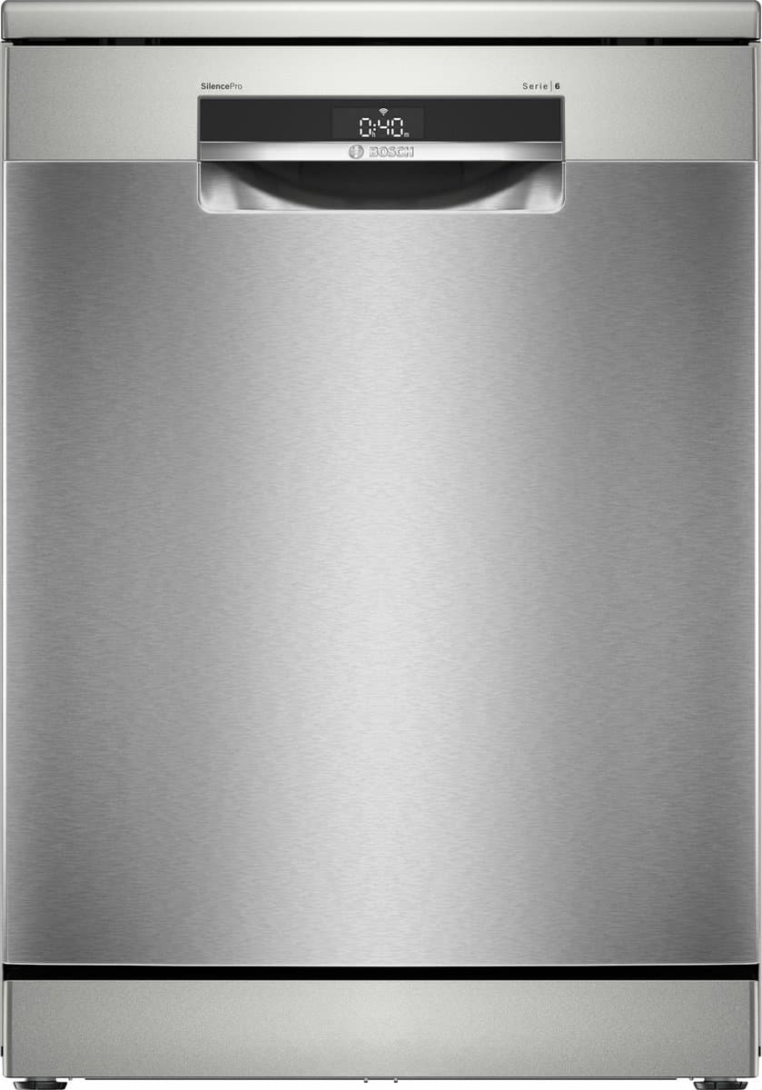 Bosch SMS6ZCI12E - Serie 6 - Vrijstaande vaatwasser - 14 couverts - Inductie - L60 cm - 38 dB - RVS grijs — afbeelding 1
