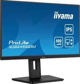 iiyama ProLite XUB2492QSU-B1 computermonitor met IPS-paneel, USB-hub, 100Hz verversingssnelheid en in hoogte verstelbare standaard, 60,5 cm, 2560 x 1440 resolutie, LED, zwart — thumbnail 5