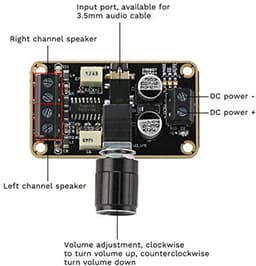 Digitale Audio Versterker Board 5W+5W Mini Klasse D Versterker voor DIY Audio Projecten — thumbnail 5