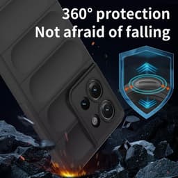 Allecto plus - Hoesje voor smartphone, schokbestendige siliconen bumper hoes, anti-drop design, ultradun en duurzaam, donkergrijs, beschermhoes. — thumbnail 2