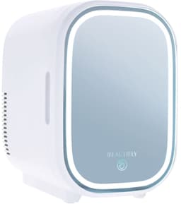 FreshGlow Skincare Fridge - Mini Koelkast - Make-up Koelkast - Mini fridge - Met Spiegel en Verlichting - 8L - Wit — thumbnail 1