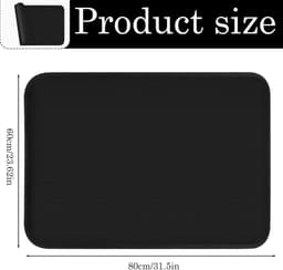 Candala Vuurvaste onderlegger, 60 x 80 cm, vuurvaste siliconen matten voor tafelblad, hittebestendige onderlegger voor luchtfriteuse, antislip, waterdicht, voor luchtfriteuse, koffiezetapparaat, magnetron — thumbnail 2